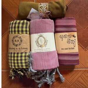 4pcs Artisan‎ Womens Scarf Beautifully Handmade in Cambodia
